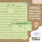 Cadence Calendar in Strawberry + Cream