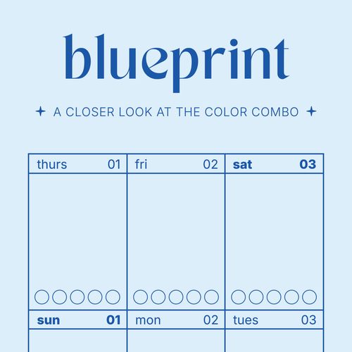 Cadence Calendar in Blueprint | 2026 Yearly Wall Calendar