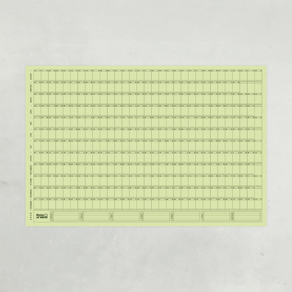 Cadence Calendar in Matcha